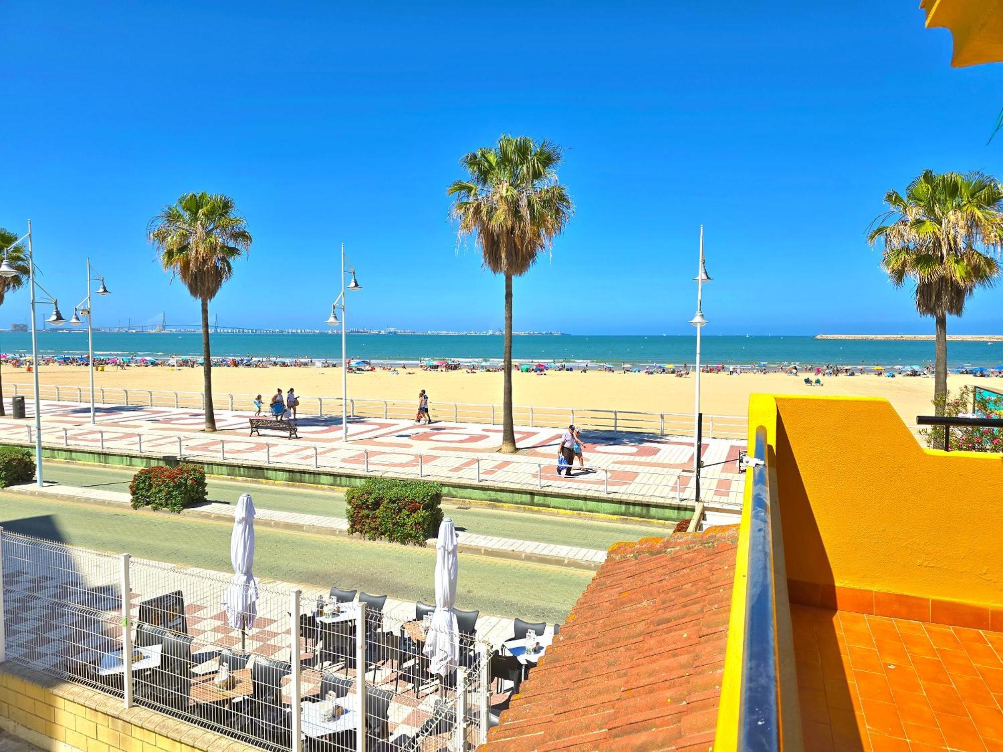 Beachfront Duplex 1ª Linea & Terraces Oceanfront 엘푸에르토데산타마리아 외부 사진