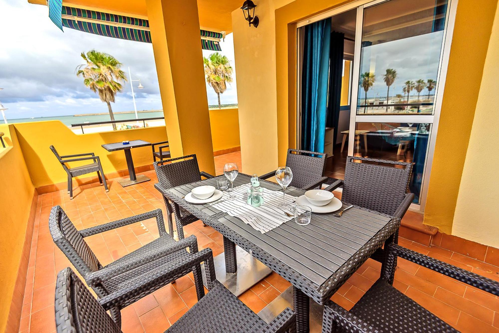 Beachfront Duplex 1ª Linea & Terraces Oceanfront 엘푸에르토데산타마리아 외부 사진