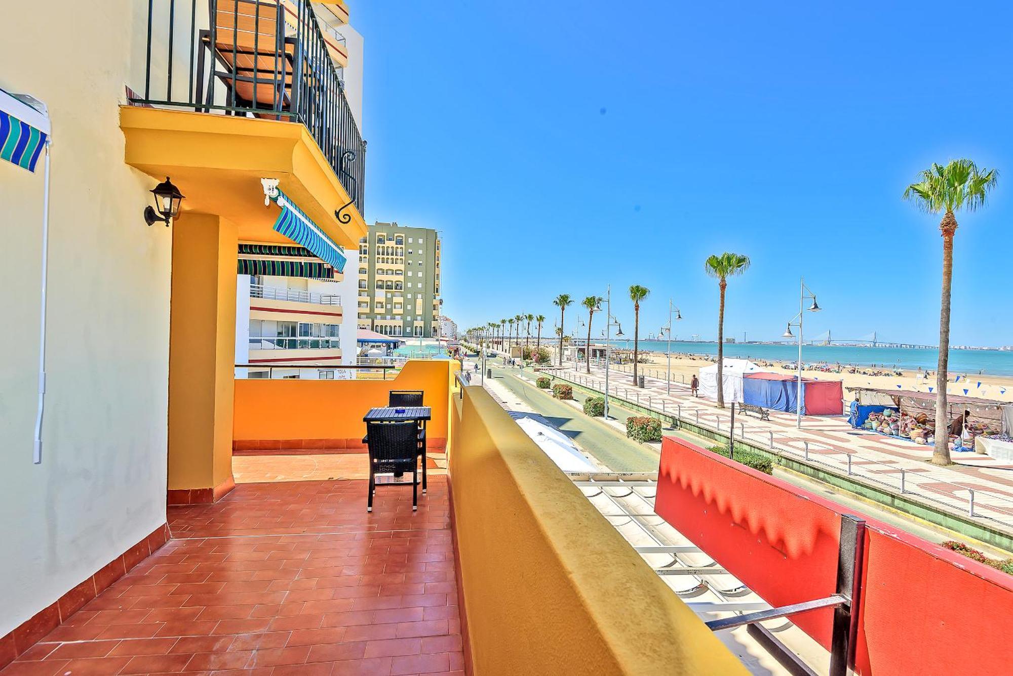 Beachfront Duplex 1ª Linea & Terraces Oceanfront 엘푸에르토데산타마리아 외부 사진