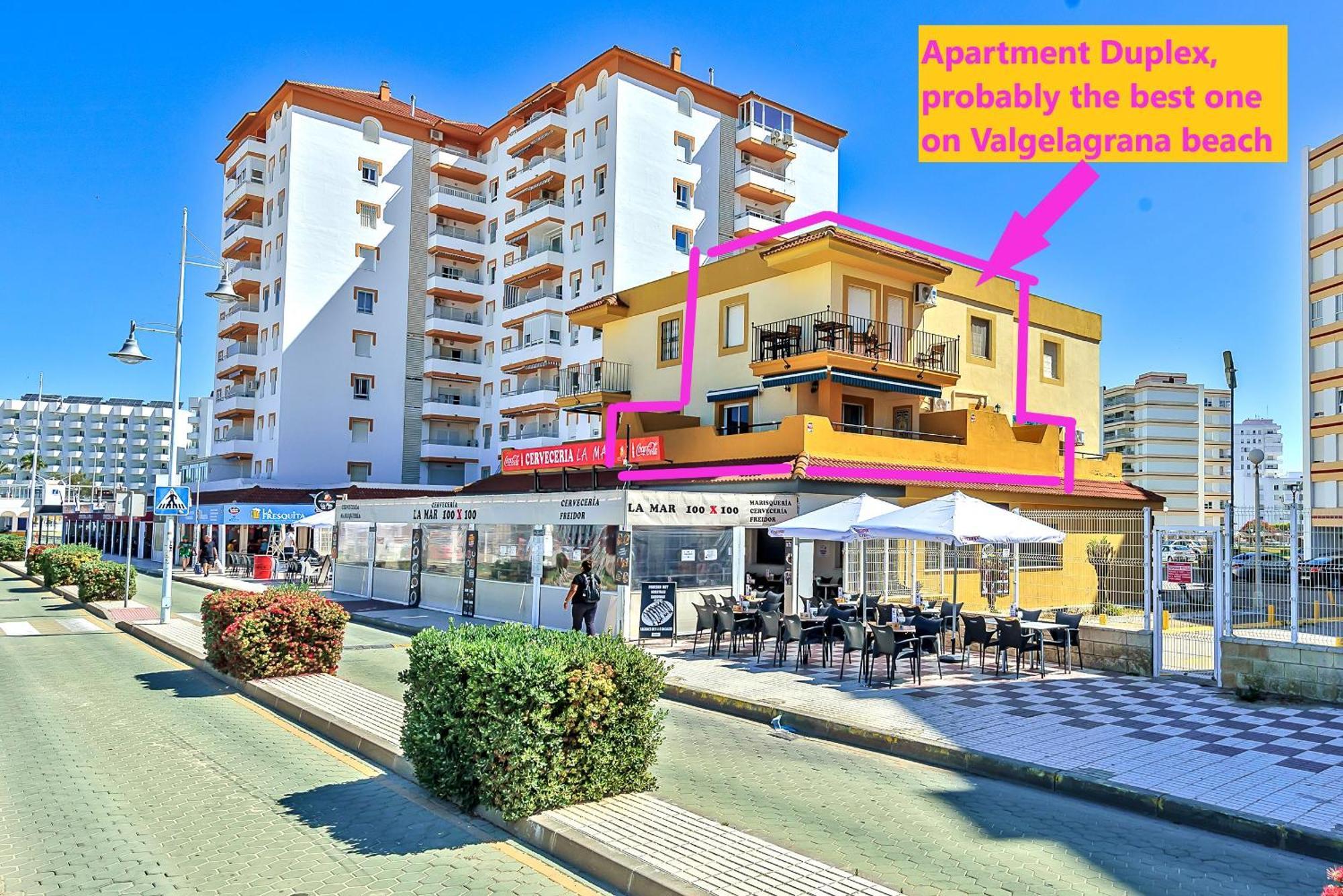 Beachfront Duplex 1ª Linea & Terraces Oceanfront 엘푸에르토데산타마리아 외부 사진